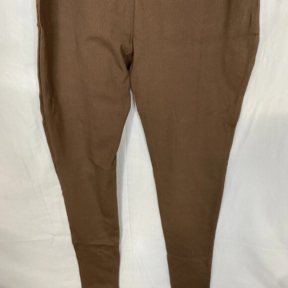 Bumpsuit Women’s Sculpting Rib Soft Maternity Unitard Jumpsuit – Brown – Size L - Picture 4 of 12